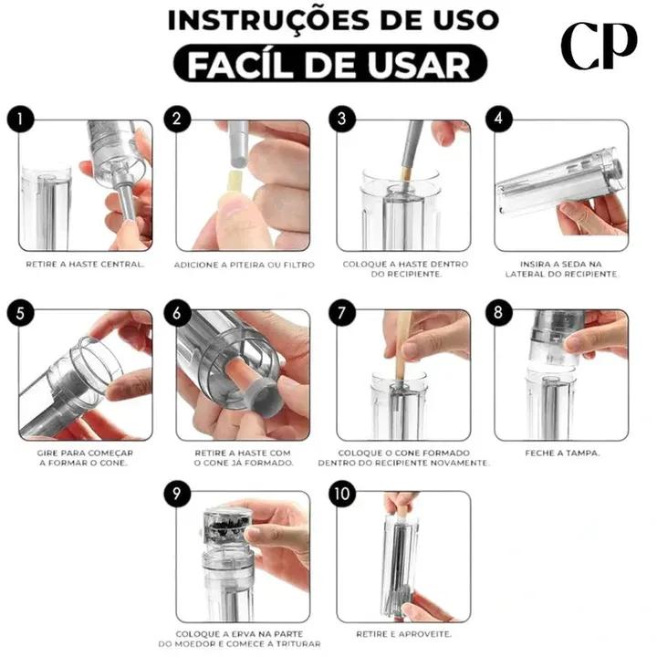Tutorial do bolador automatico de cone 3 em 1 preto fume