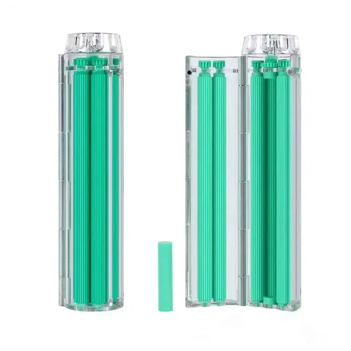 Bolador automatico para finos Slide verde aberto e fechado sem borda