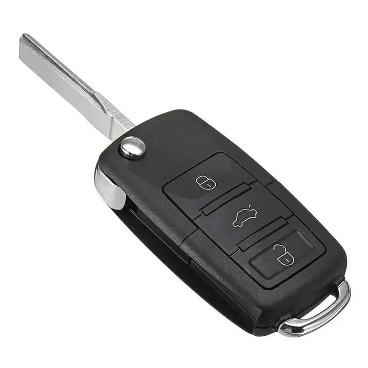 Chave com esconderijo fechada com aparencia de chave automotiva comum