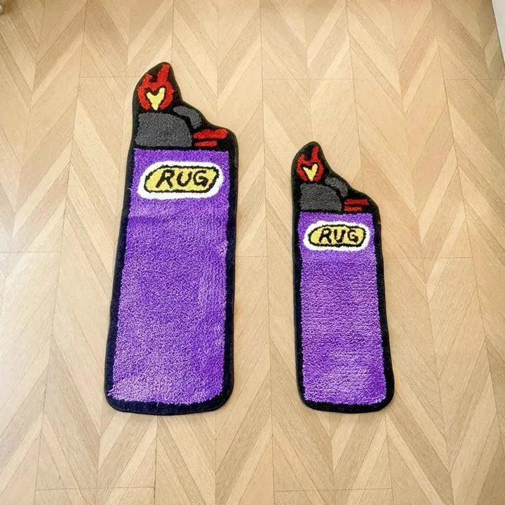 Tapete isqueiro roxo nos dois tamanhos disponíveis