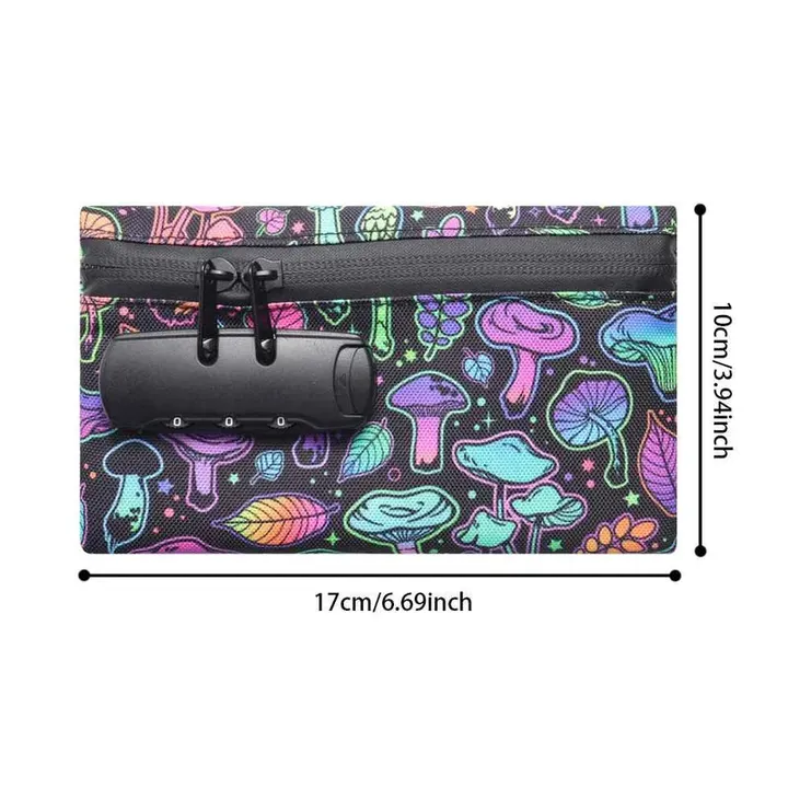 Mushroom Stealth Bag medidas 17 por 10 cm