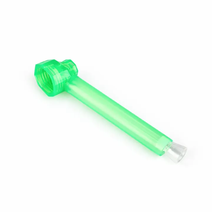 Bong Portatil Puff verde translucido capa com piteira removivel