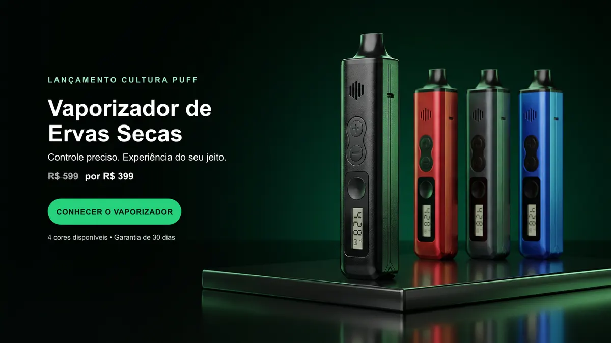 Lançamento Good Vibes: Vaporizador de Ervas Secas
