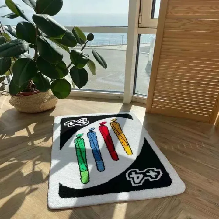 Tapete UNO 420 em ambiente decorado com estampa em destaque