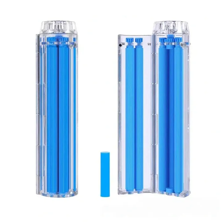 Bolador automatico para finos Slide azul aberto e fechado sem borda