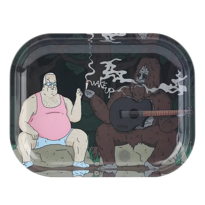 Bandeja de Bolar Metal 18x14 capa com estampa 420 vista de cima