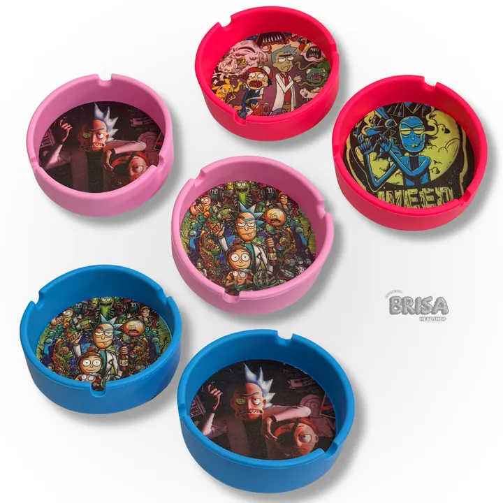 Cinzeiro de Silicone Rick e Morty - cores disponíveis