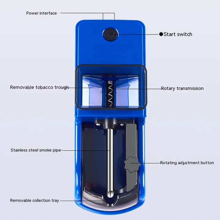 Máquina de Bolar Elétrica Automática vermelha com cabo de carregamento USB-C