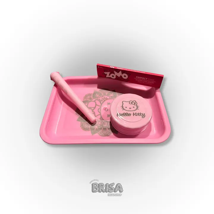 Kit Bandeja Hello Kitty Básico com dichavador, tubete e seda