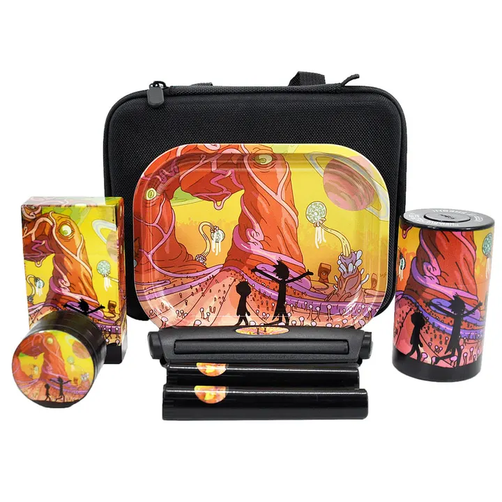 Kit Completo com Bandeja, Dichavador e Pote, estampa One Love