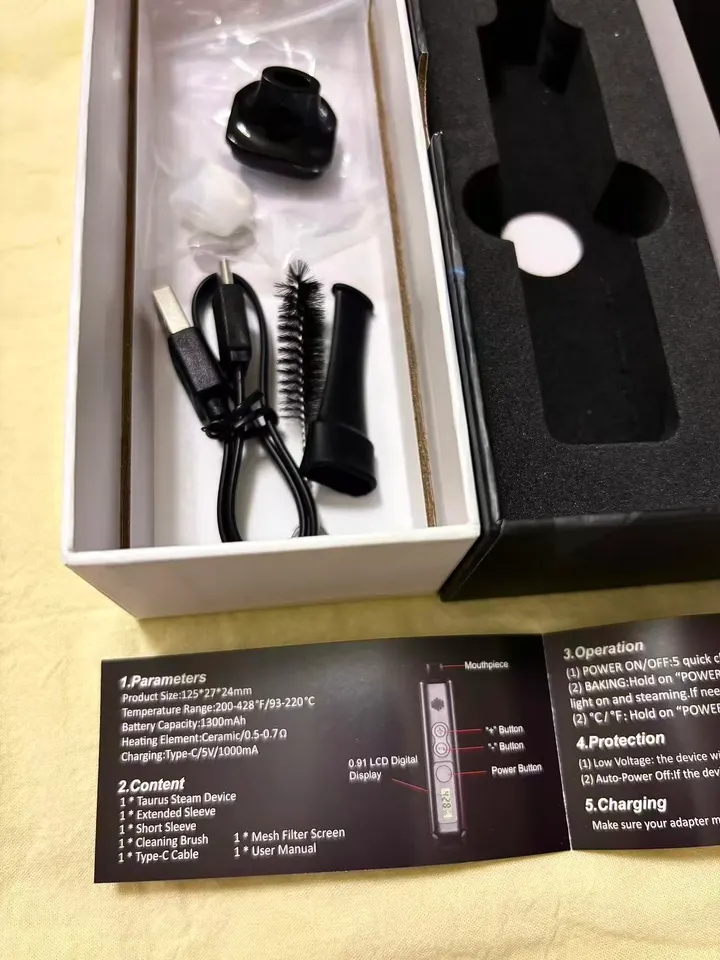 Vaporizador de Ervas Secas Taurus – foto real 1